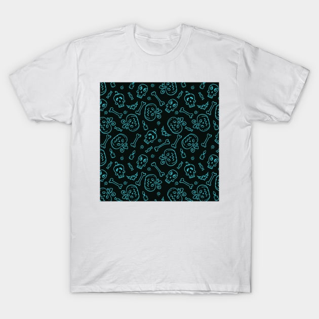 Spooktacular Pattern T-Shirt by giantplayful